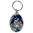 Gold Panner Metal Key Chain with Enameled Details